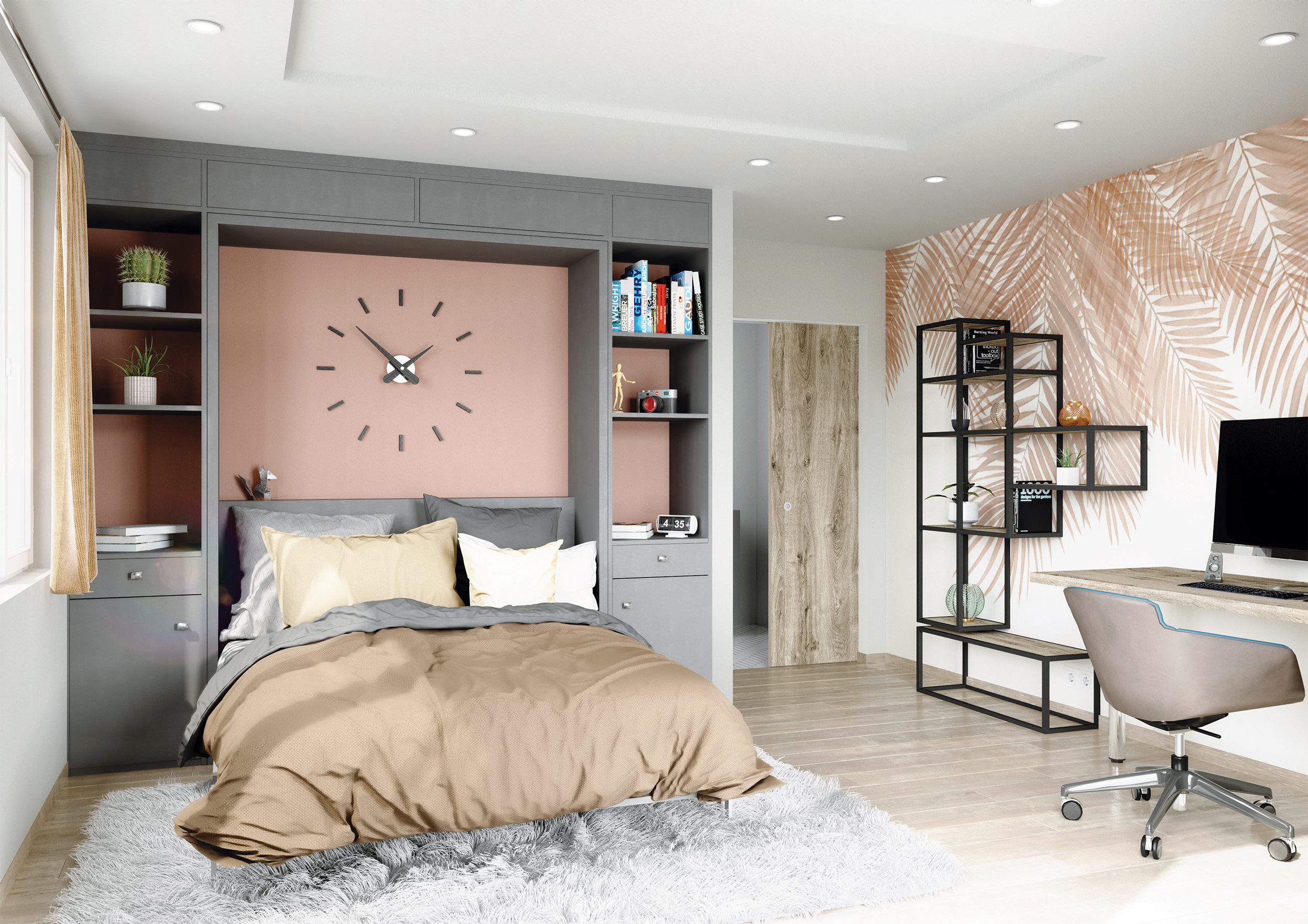 Lit escamotable ouvert - Agencement Menuiserie Service à Toulon - agencement-menuiserie-service.fr Lit escamotable ouvert - Agencement Menuiserie Service à Toulon - agencement-menuiserie-service.fr