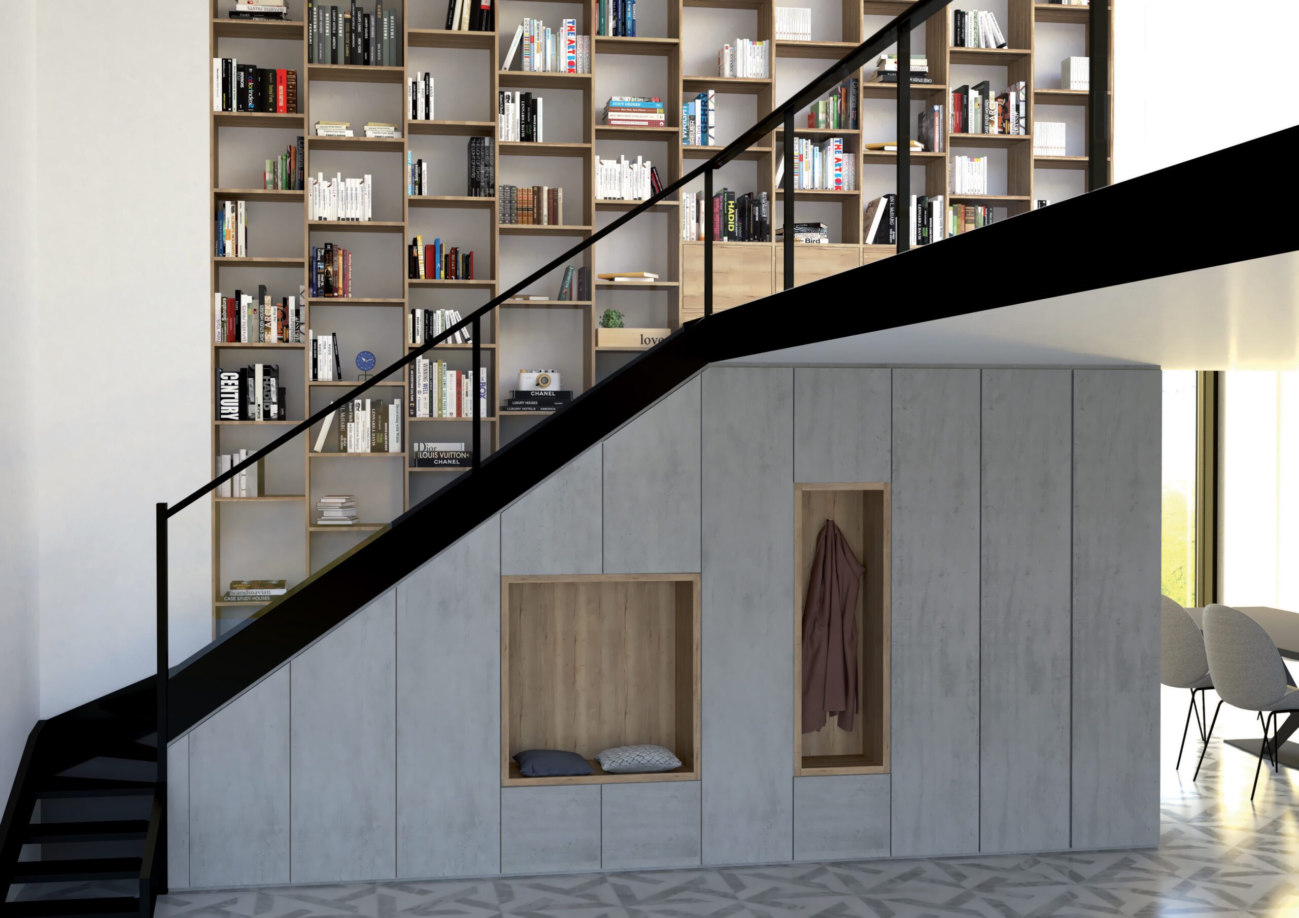 Rangement sous escalier - Agencement Menuiserie Service à Toulon - agencement-menuiserie-service.fr Rangement sous escalier - Agencement Menuiserie Service à Toulon - agencement-menuiserie-service.fr